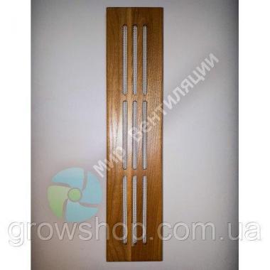 Вентиляционная решетка деревянная 360х80, прямоугольная